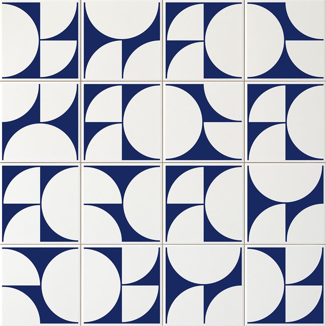Azulejo Painel Twist - Azul Escuro