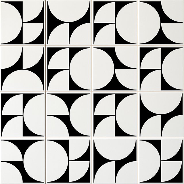 Azulejo Painel Twist - Preto 