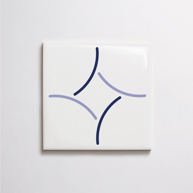 Azulejo Kira - Azul Escuro e Lilás - M²