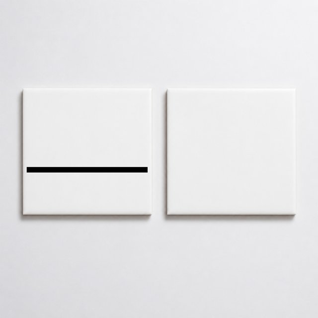 Painel Decor Lines 05 - Azulejo Decor Lines Preto e Branco Liso 