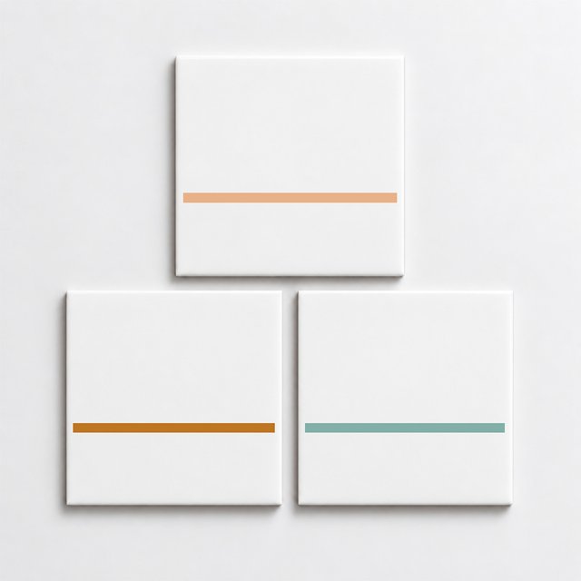 Azulejo Decor Lines - Nude, Ocre e Verde Menta