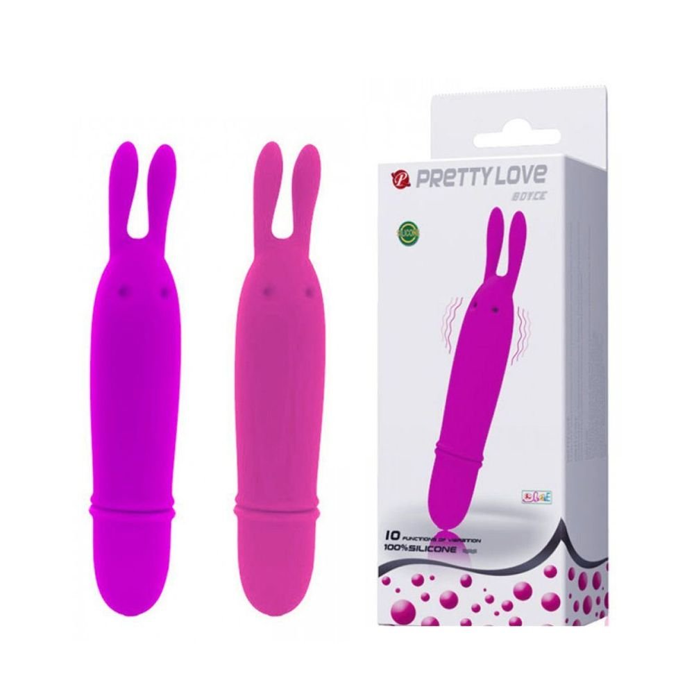 Mini Vibrador Formato Coelho com 10 Modos de Vibração PRETTY LOVE BOYCE