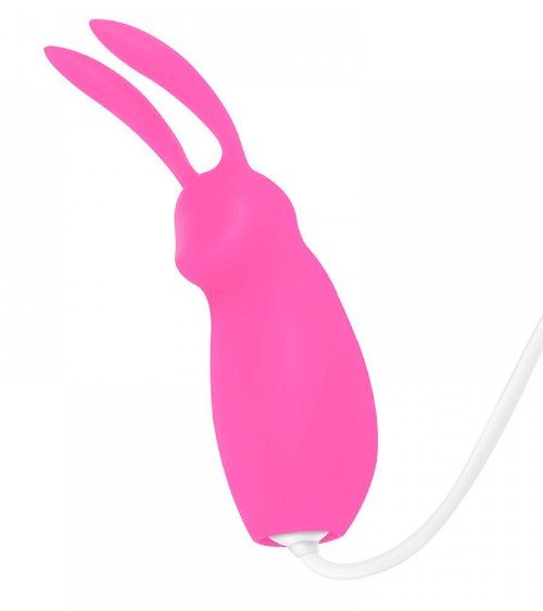 Vibrador Bullet Coelhinho com Controle Rosa