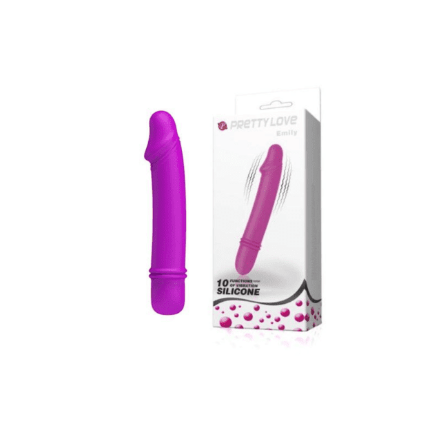 Mini Vibrador com Ponta em Formato de Glande com 10 Modos de Vibração - PRETTY LOVE EMILY