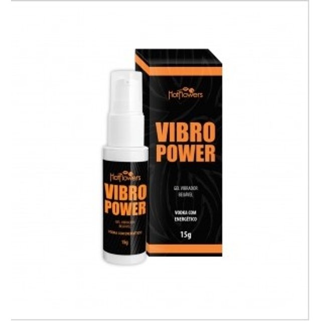 VIBRO POWER- Gel Beijável Com Sabor Vodka c/ Energético - Hot Flowers
