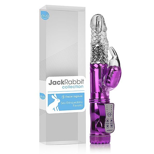 Vibrador Jack Rabbit Rotativo Recarregável Coelhinho Roxo Me Seduza Sex Shop