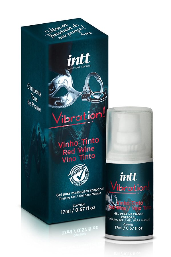 Vibrador Líquido Vibration Vinho Tinto Intt