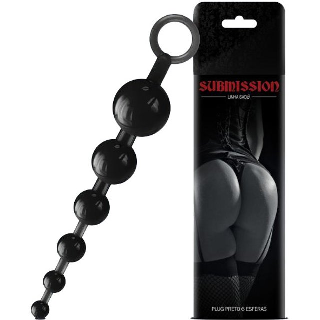 Plug Anal com 6 Esferas Preto Submission Sexy Fantasy | Me Seduza Sex Shop Plug Anal com 6 Esferas Preto Submission Sexy Fantasy | Me Seduza Sex Shop