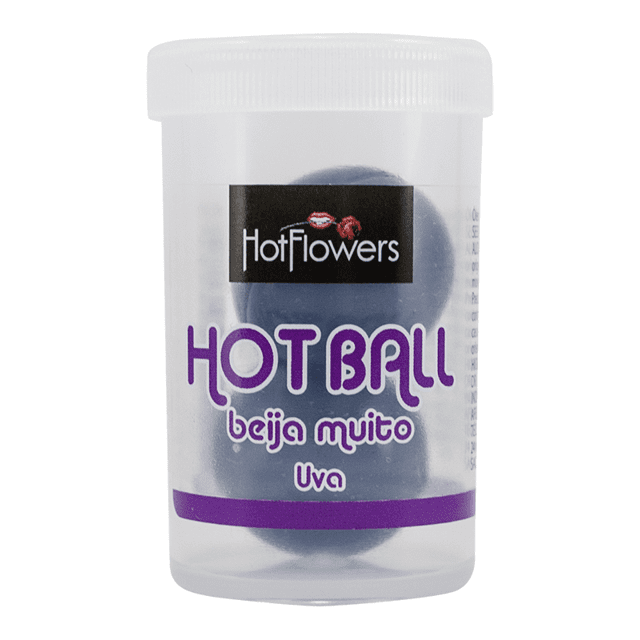 Bolinha Lubrificante Hot Ball Uva Hot Flowers
