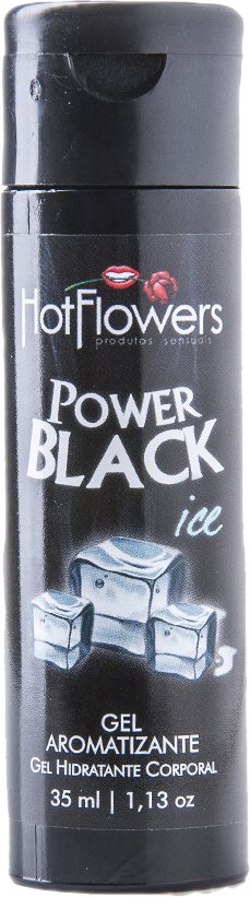 Gel Comestível para Sexo Oral Iced Power Black Hot Flowers