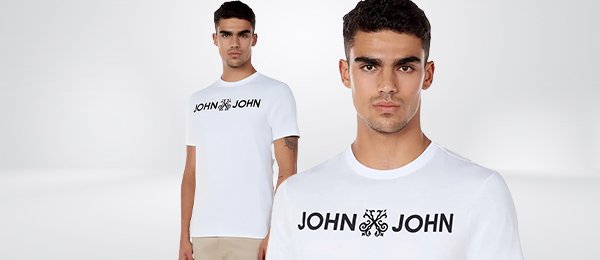 Camiseta John John Masculina JJ Logo Branca - Compre Agora