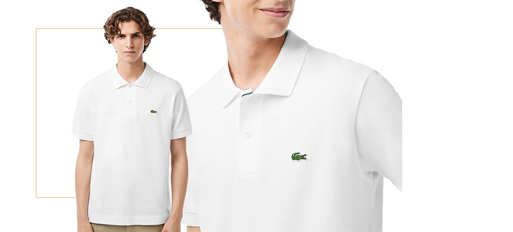 新品 LACOSTE x atmos 日本製 Polo White L Polo Lacoste Masculina Classic Fit Piquet L.12.21 Heavy Cotton