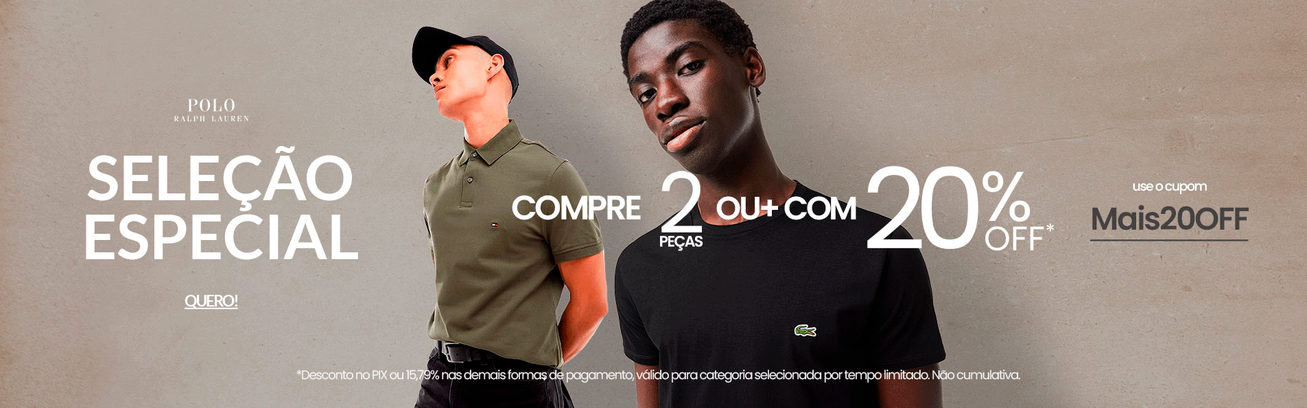Secret Outlet | Maior outlet Masculino do Brasil