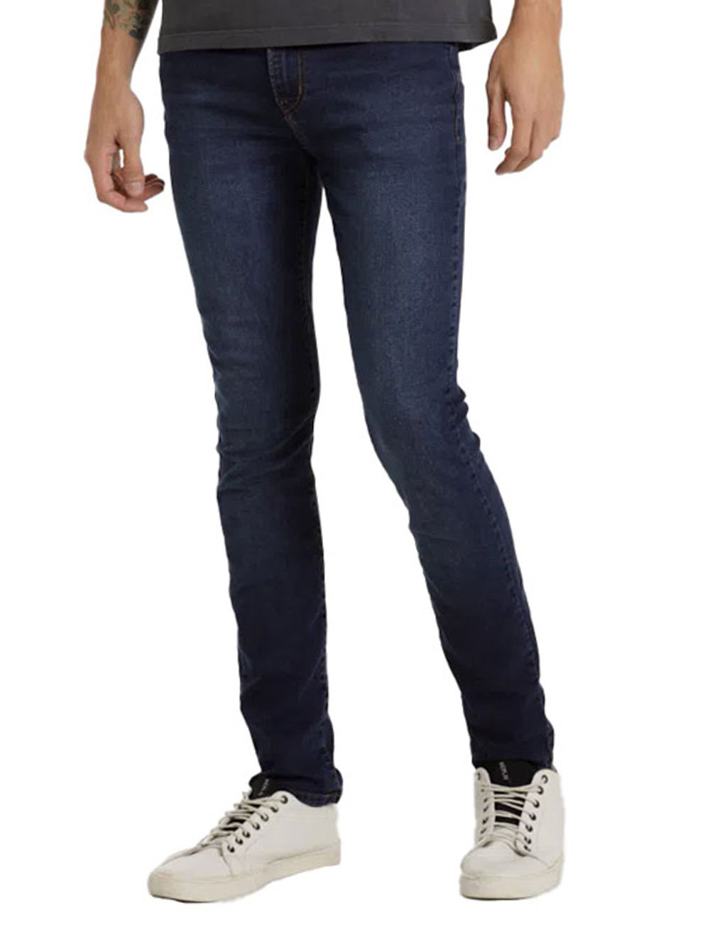 Calça Replay Jeans Masculina Tinmar Skinny Stoned Blue Azul Médio