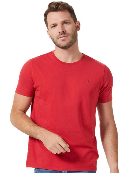 Camiseta Replay Masculina R Basic Vermelha