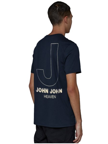 Camiseta John John Logo Azul-Marinho - Compre Agora