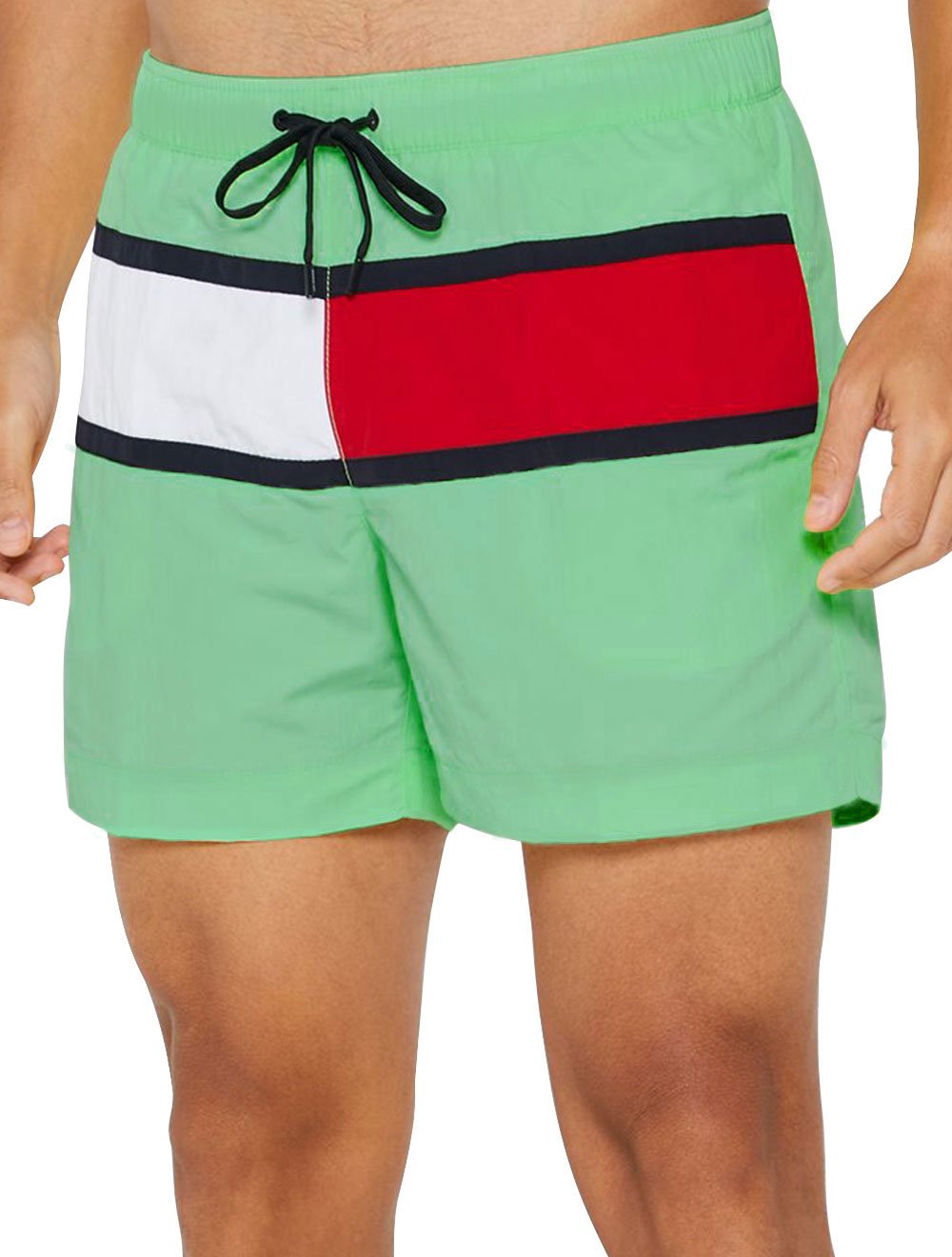 Short Tommy Hilfiger Masculino Swimwear Colorblock Verde Menta