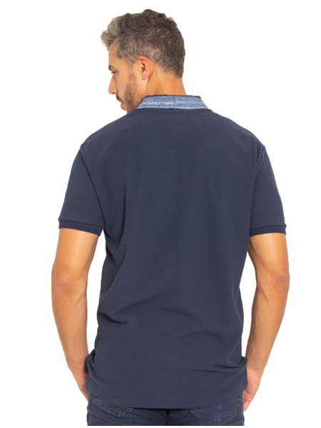 Camisa Tommy Hilfiger Reta Bolso Azul-Marinho - Compre Agora