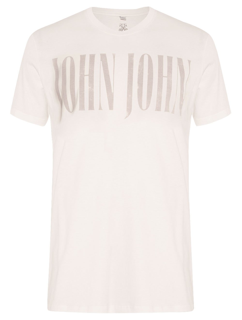 Camiseta John John Masculina Regular Outdoor Logo Branca