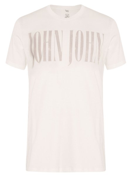 Camiseta John John Masculina Relaxed Puffed Logo Preta 