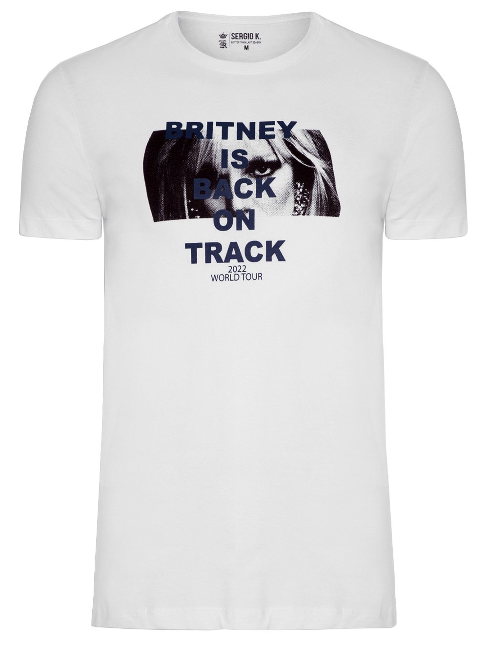 Camiseta Sergio K Masculina Brit. Is Back Branca