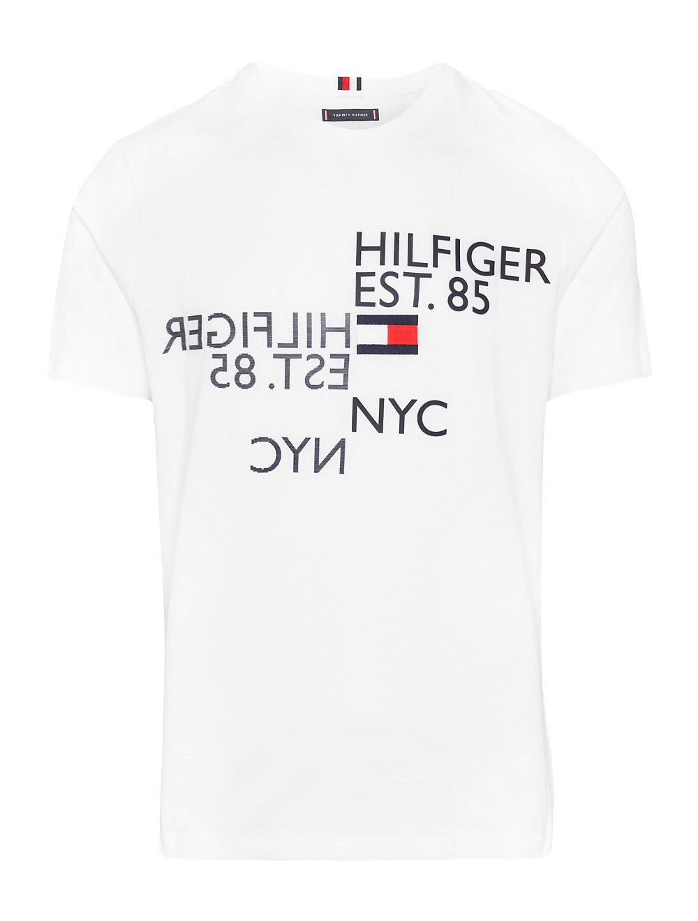 Camiseta Tommy Hilfiger Mirrored Graphic Tee Branca