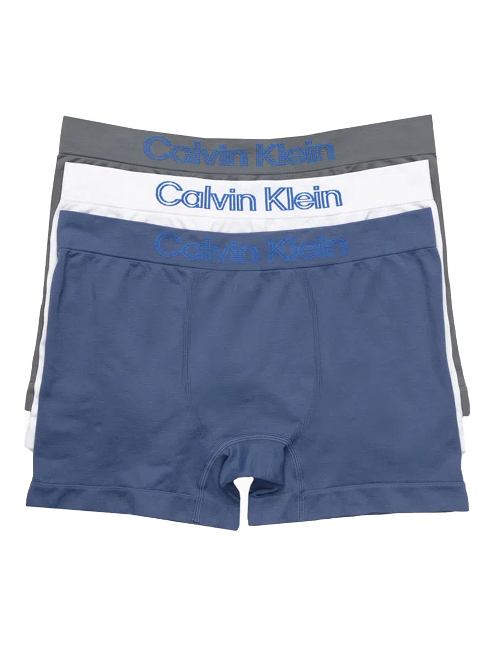 Cuecas Calvin Klein Underwear Trunk Seamless Outline Logo Branca Preta e  Mescla Pack 3UN