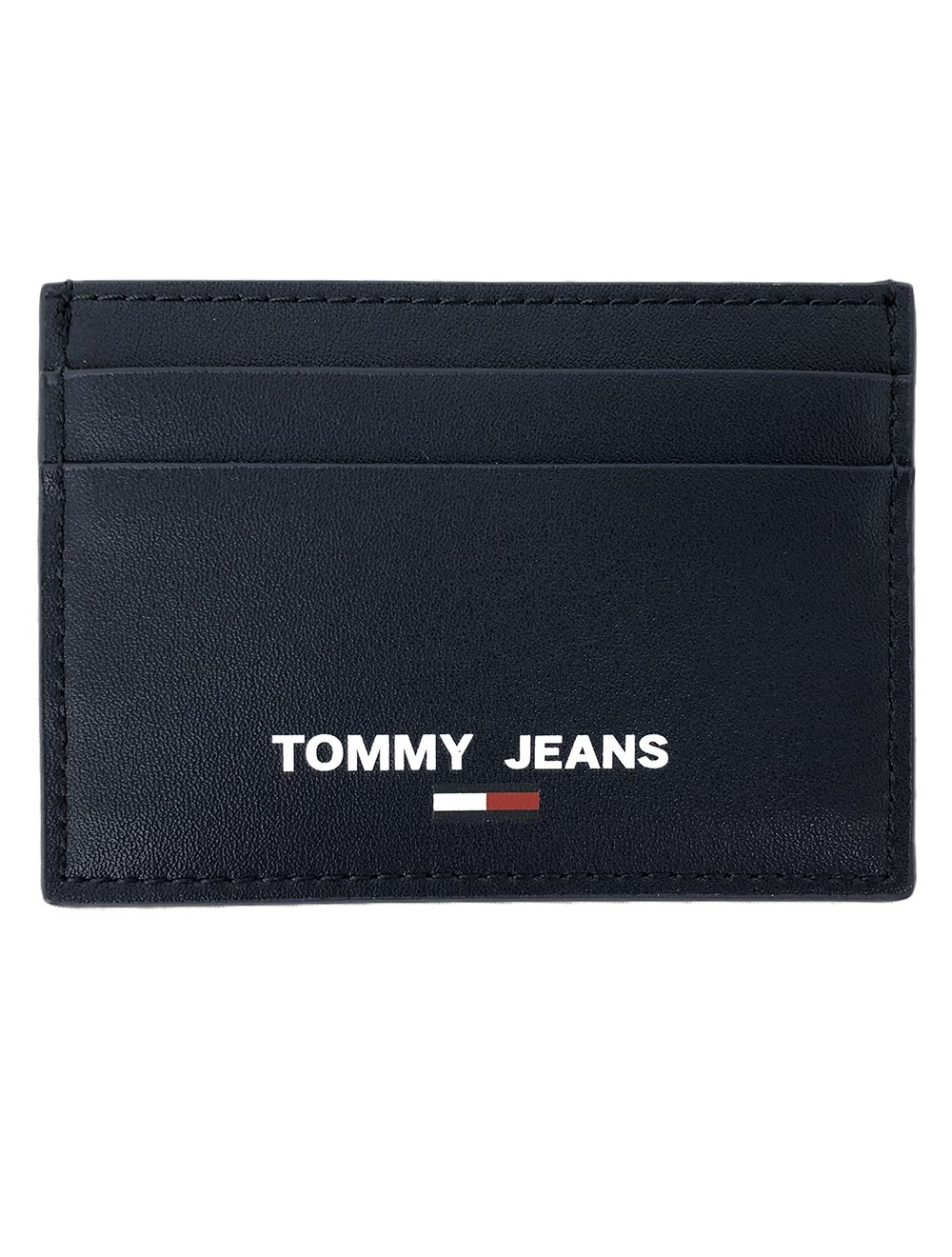 Carteira Tommy Jeans Masculina Porta Cartão Couro Essential CC Holder Azul Marinho
