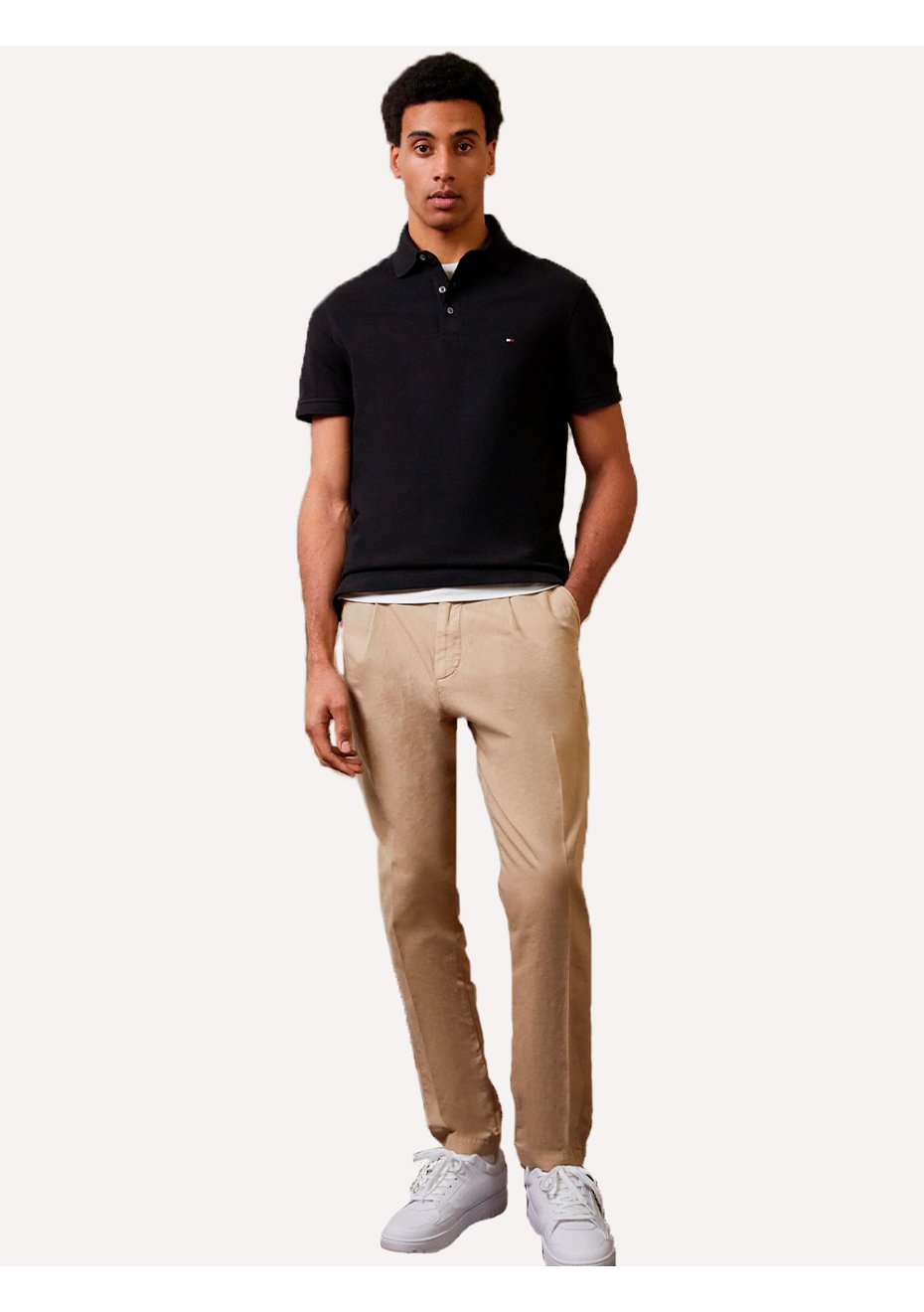 Polo Tommy Hilfiger Masculina Coupe Sur Ivy Preta Secret Outlet