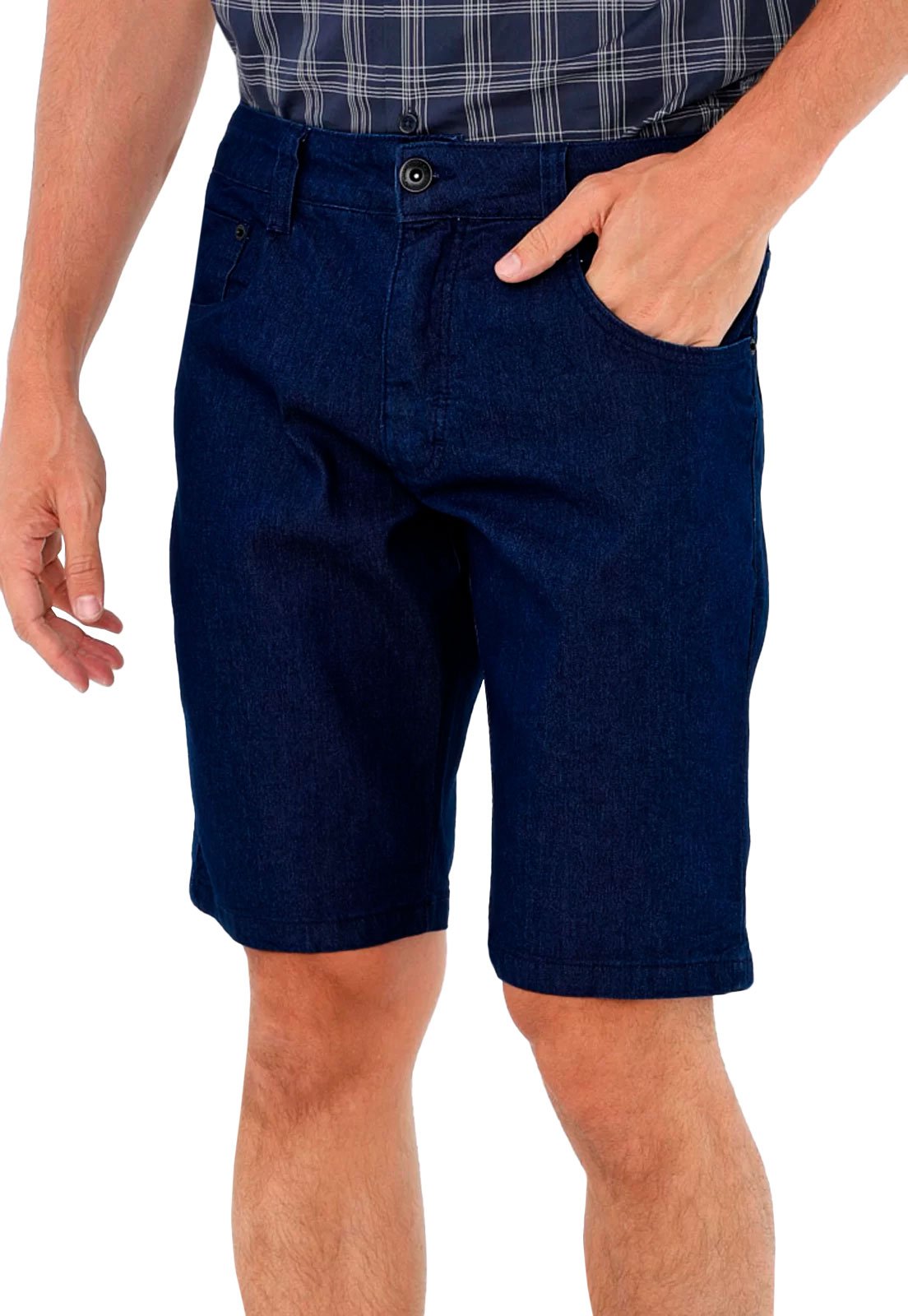Bermuda Aramis Jeans Masculina Five Pockets Soft Azul
