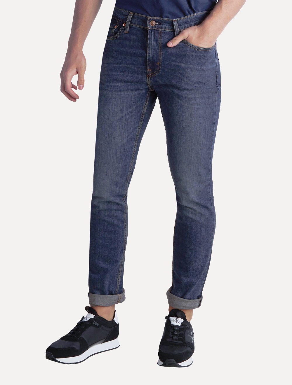 Calça Levis Jeans Masculina 510 Skinny Azul Escuro