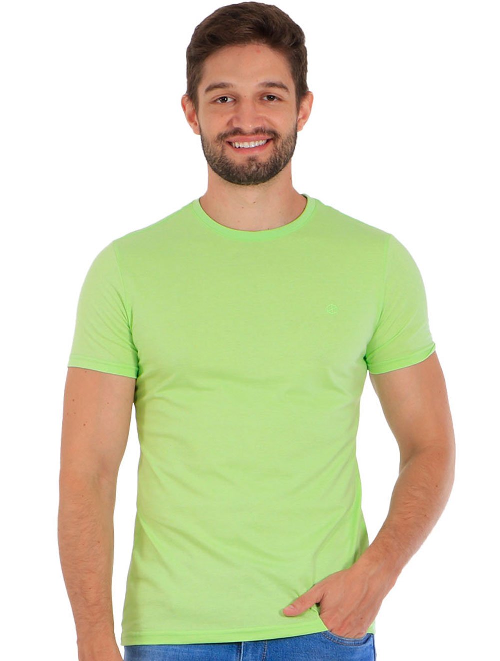Camiseta Disky Masculina Essential Chá Verde Claro