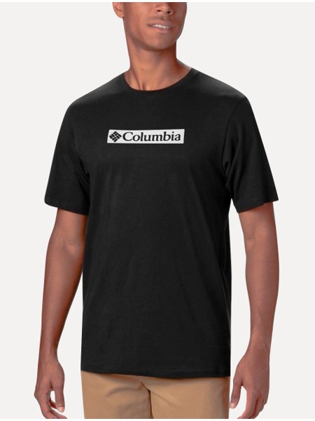 Camiseta Columbia Masculina Regular Branded Label Preta
