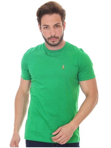 Camiseta Ralph Lauren Masculina Essential Color Icon Verde