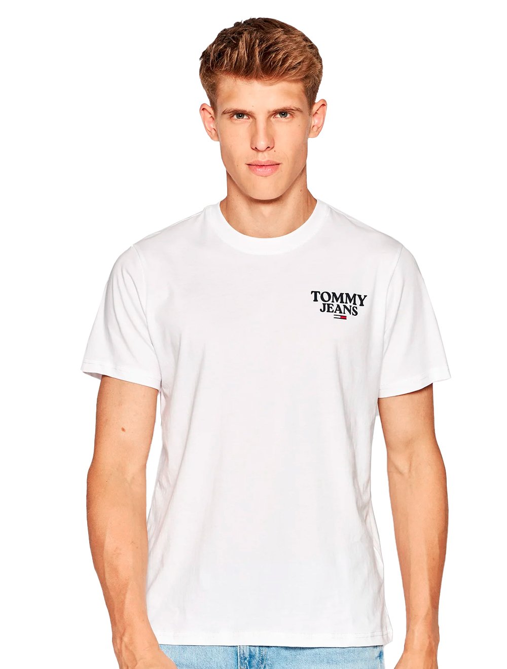 Camiseta Tommy Jeans Masculina Chest Entry Logo Branca