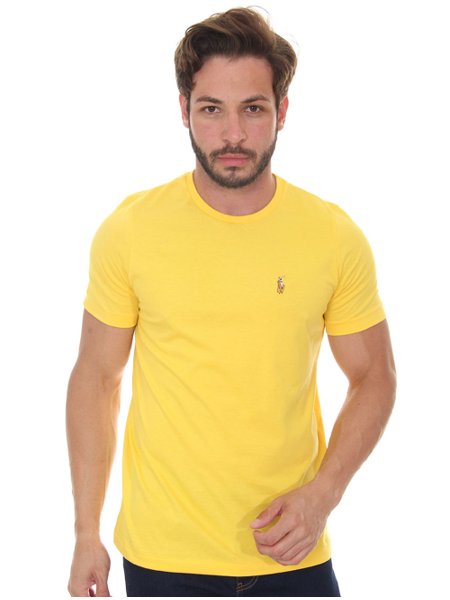 Camiseta Ralph Lauren Masculina Essential Color Icon Amarela