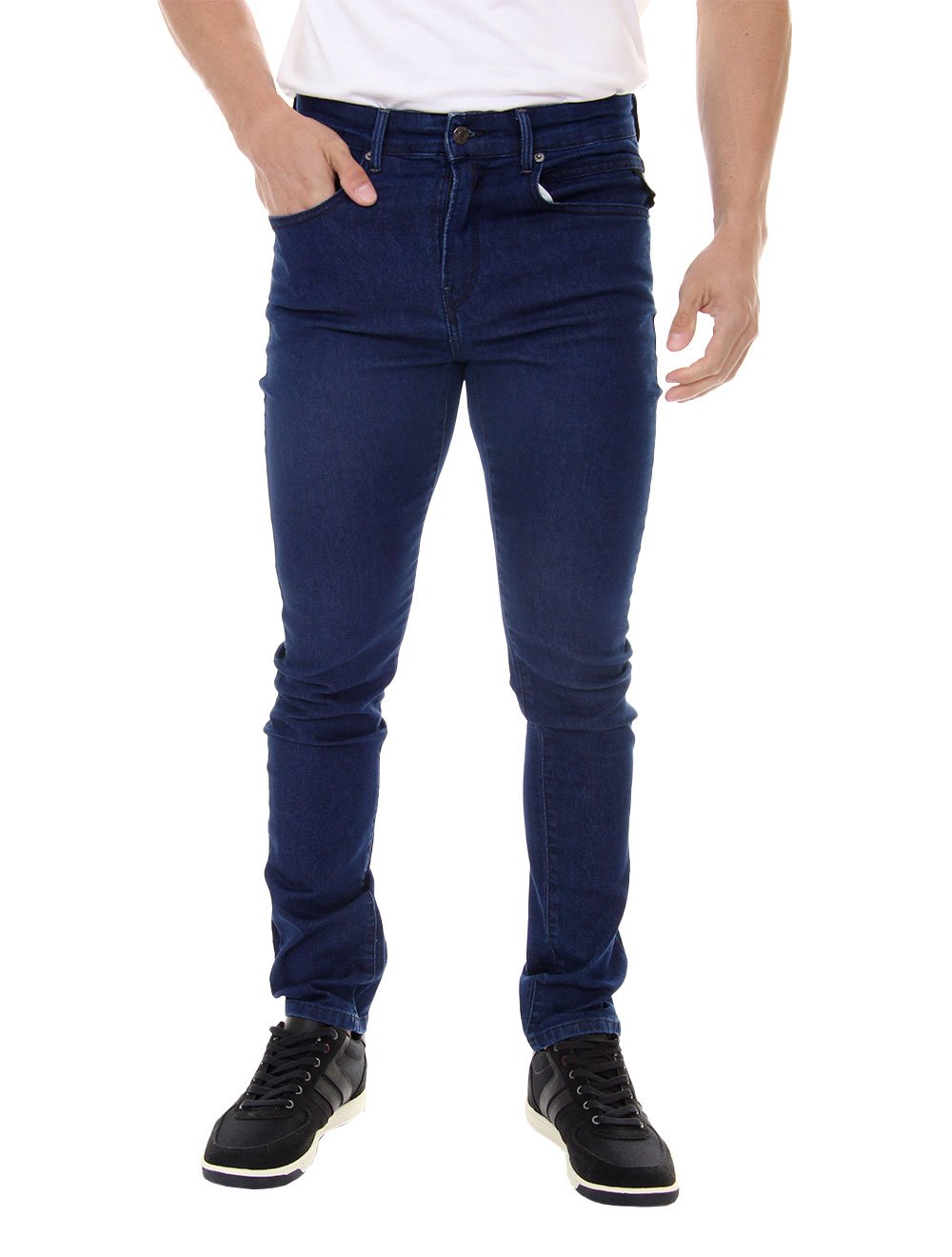 Calça Replay Jeans Masculina Tinmar Skinny Blue Azul Escuro
