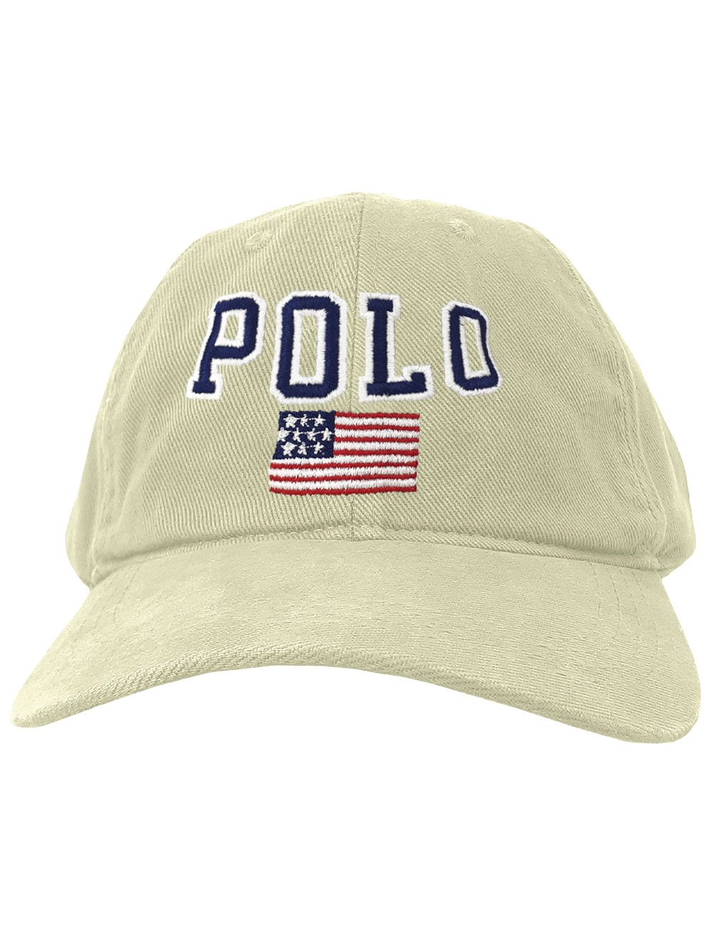 Boné Ralph Lauren College Polo USA Flag Cinza