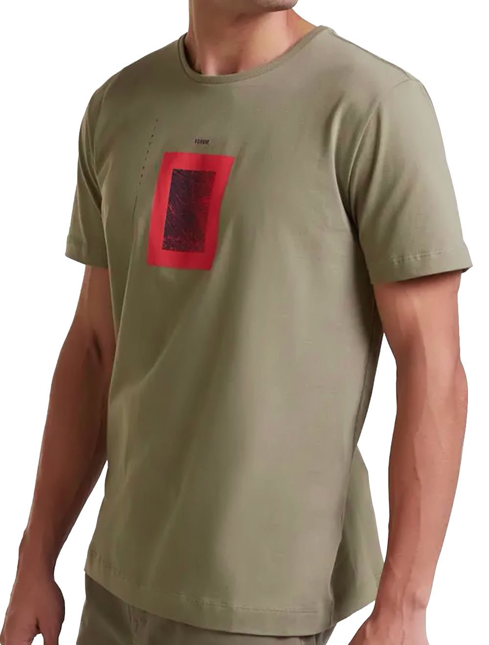 Camiseta Forum Masculina Since 1981 Grunge Verde Oliva