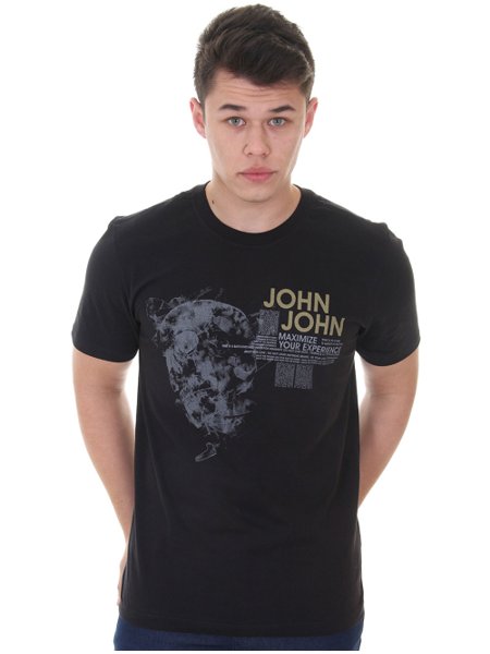 Camiseta John John Masculina Regular Maximize Skull Preta