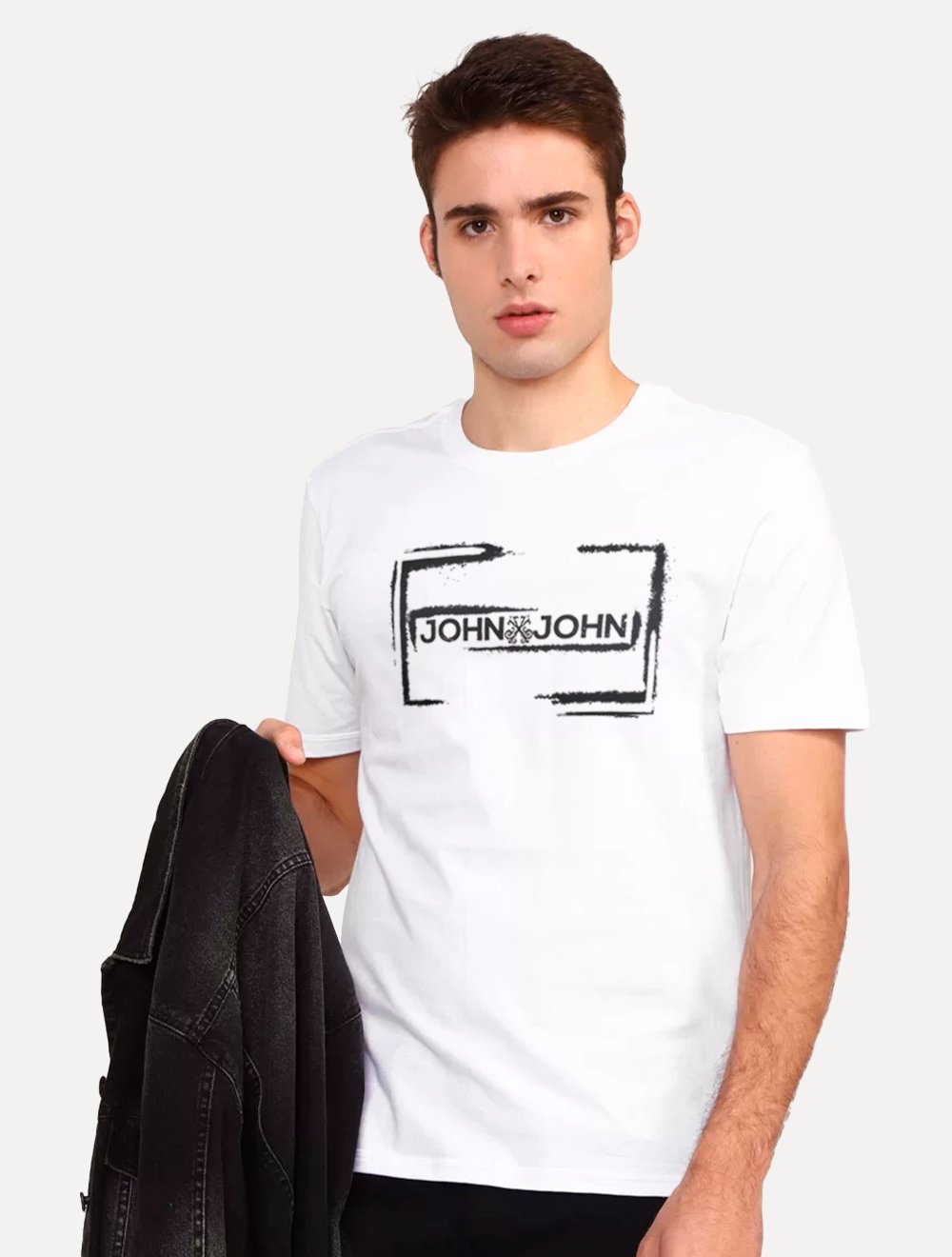 Camiseta John John Masculina Inc Code Marrom Escuro 