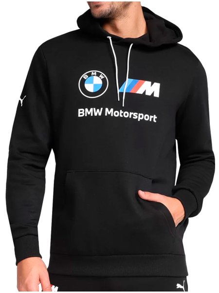 Moletom Puma Masculino Hoodie BMW M Motorsport Essentials Fleece Preto