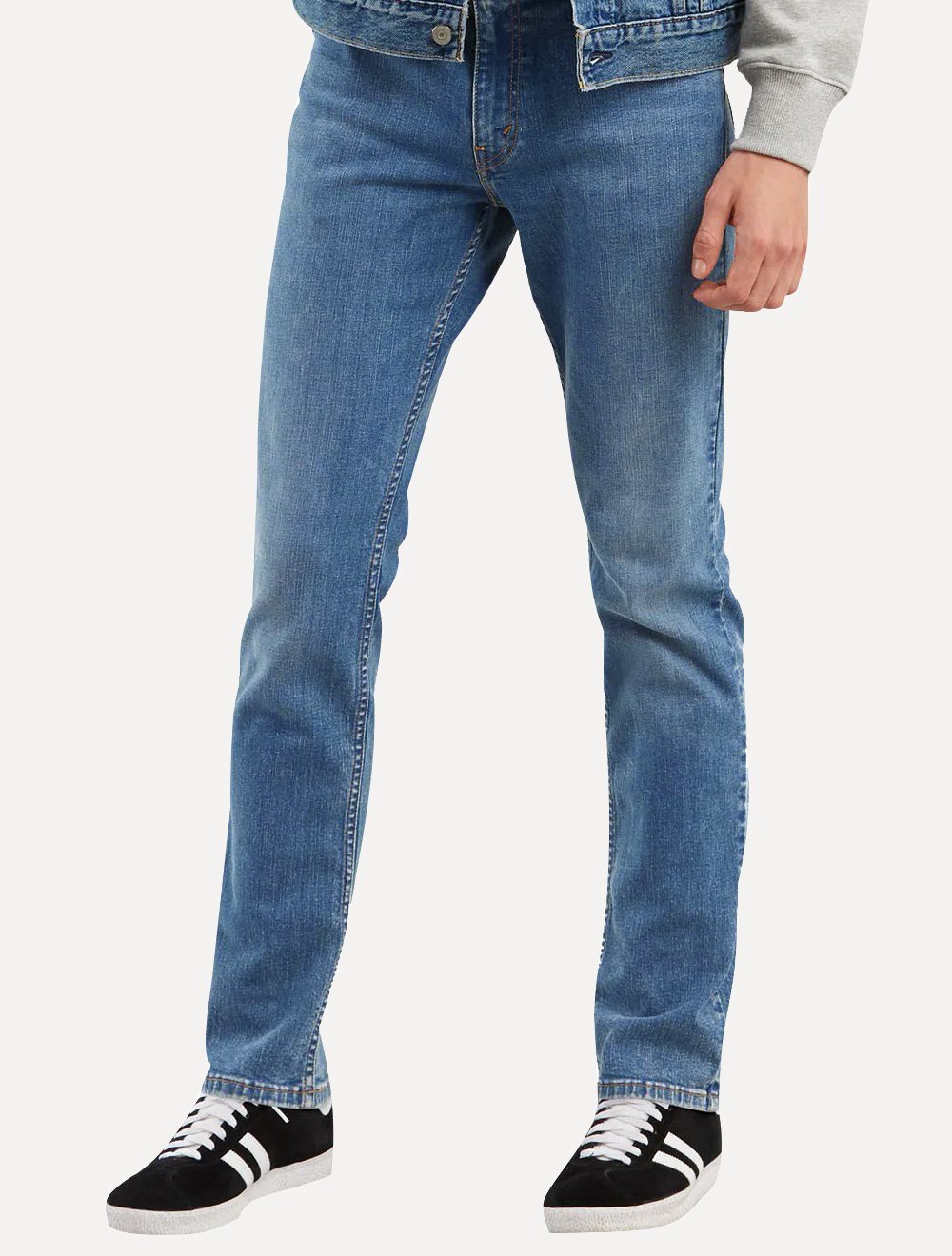 Calça Levis Jeans Masculina 511 Slim Stretch Washed Azul