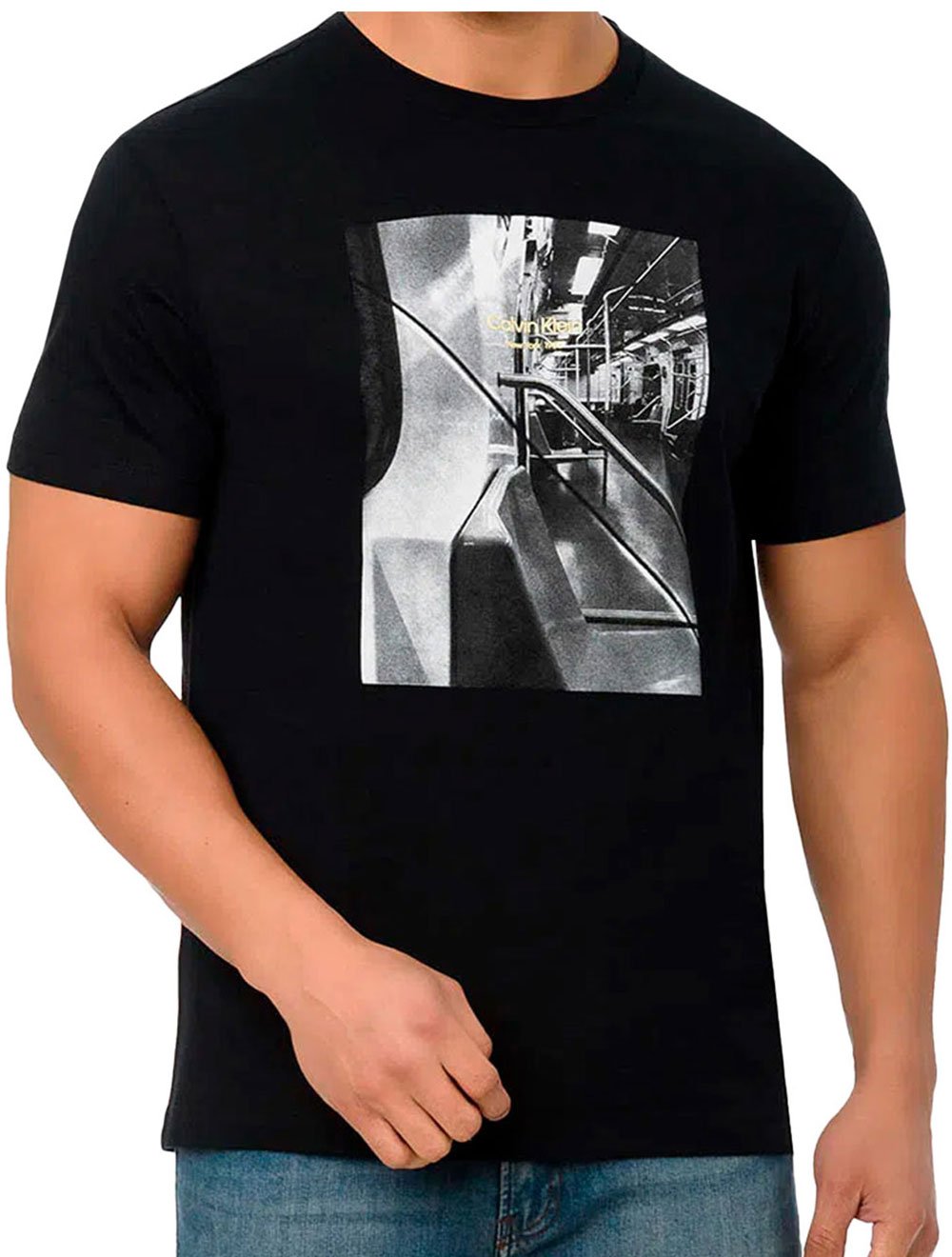Camiseta Calvin Klein Masculina Metro Inside NY Preta