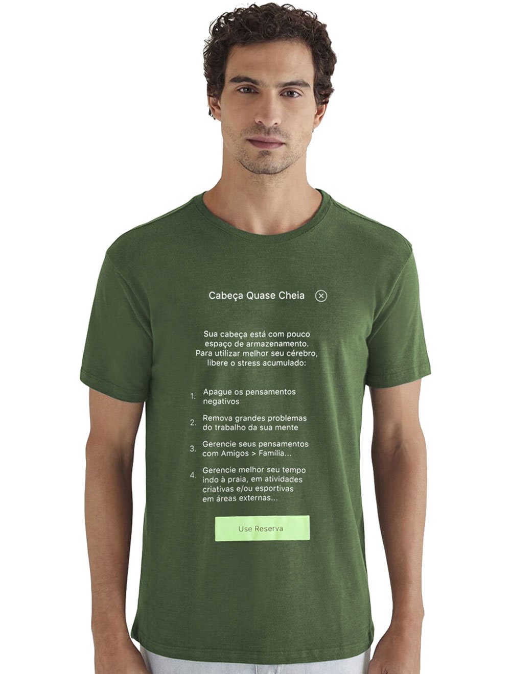 Camiseta Reserva Masculina Stress Verde