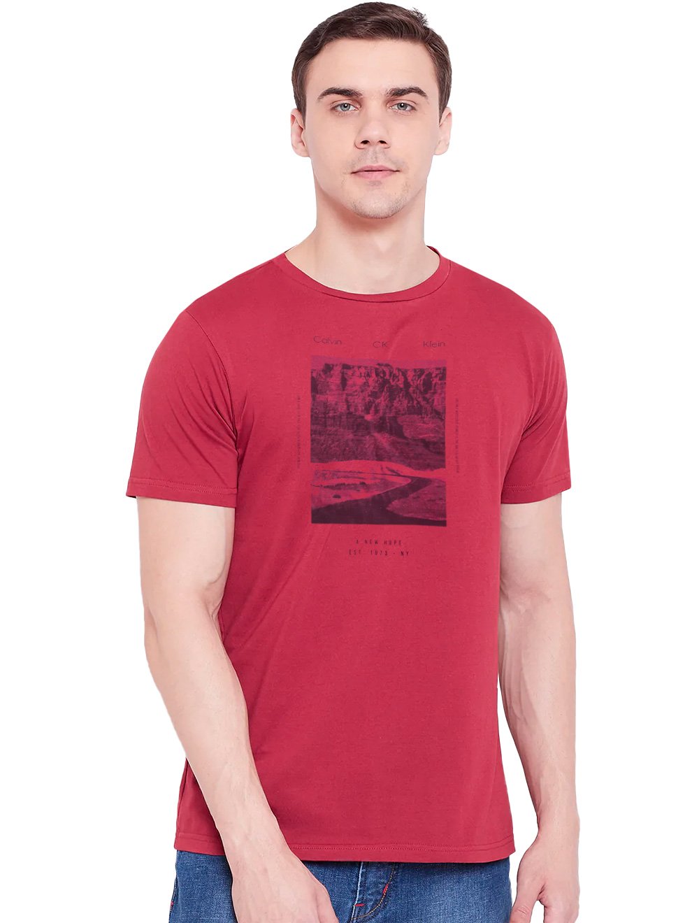 Camiseta Calvin Klein Masculina A New Hope Journey Valley Vermelha