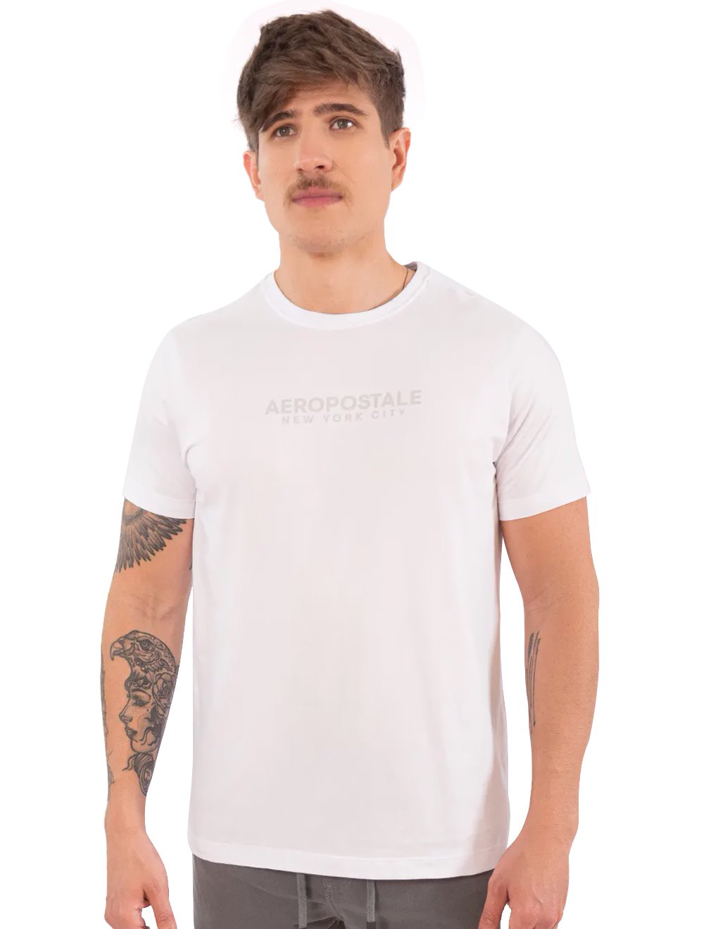 Camiseta Aeropostale Masculina Colors New York City Branca