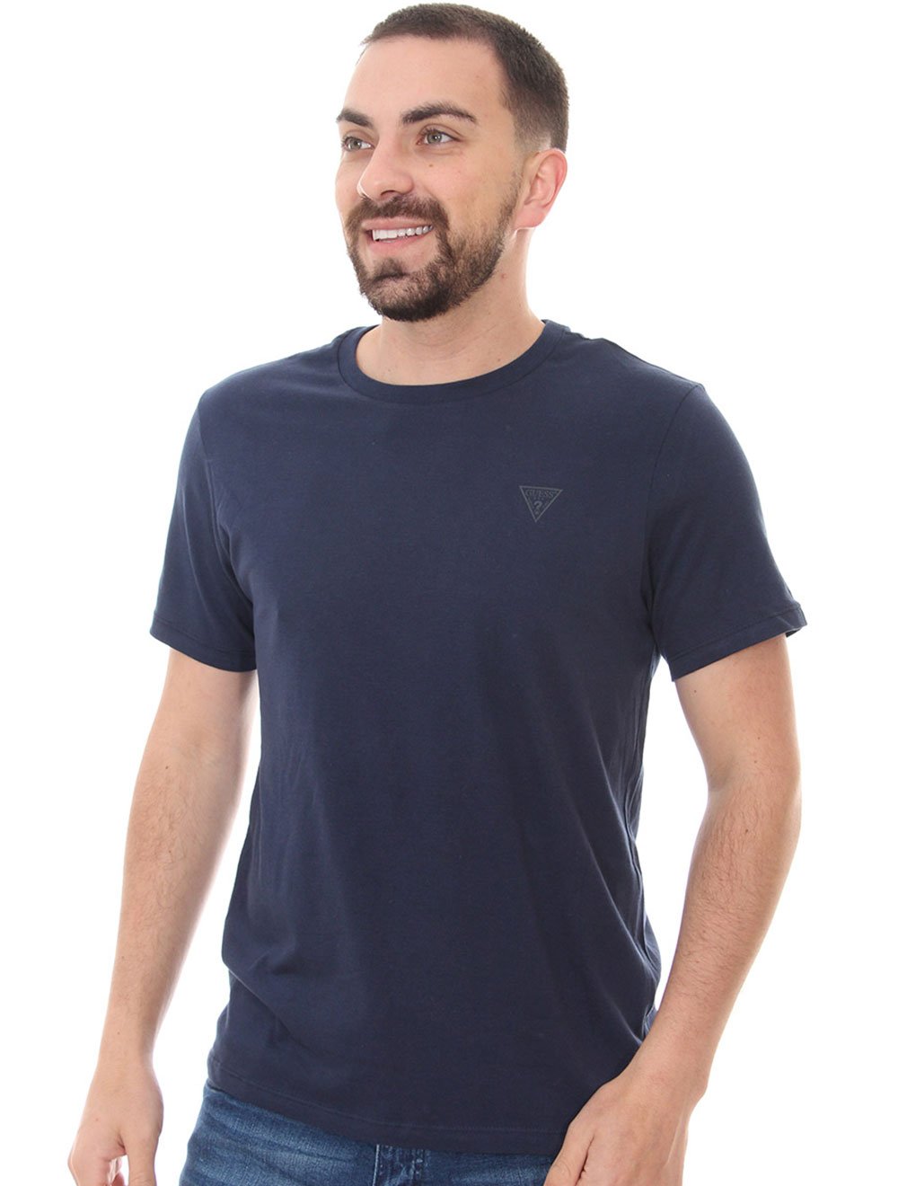 Camiseta Guess Masculina Icon Azul Marinho