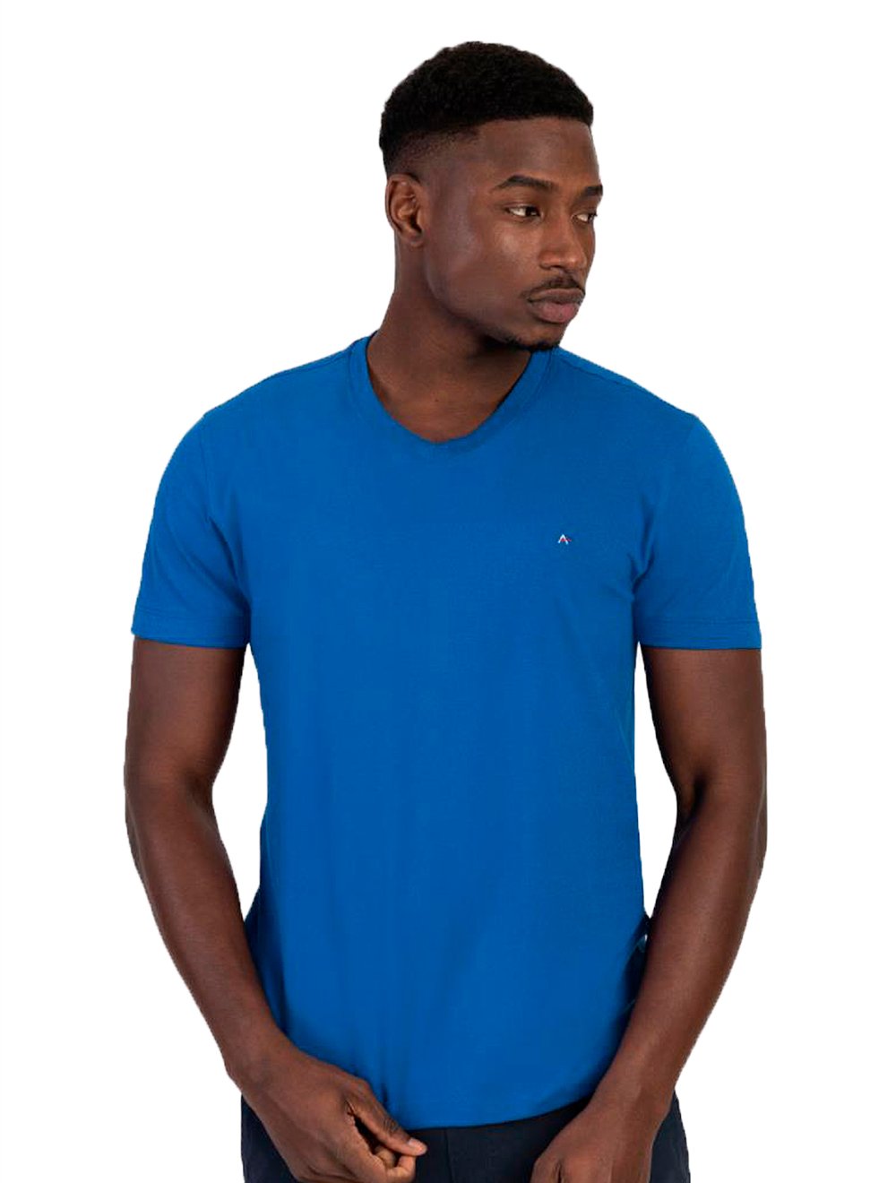 Camiseta Aramis Masculina Basic V-Neck Azul Royal