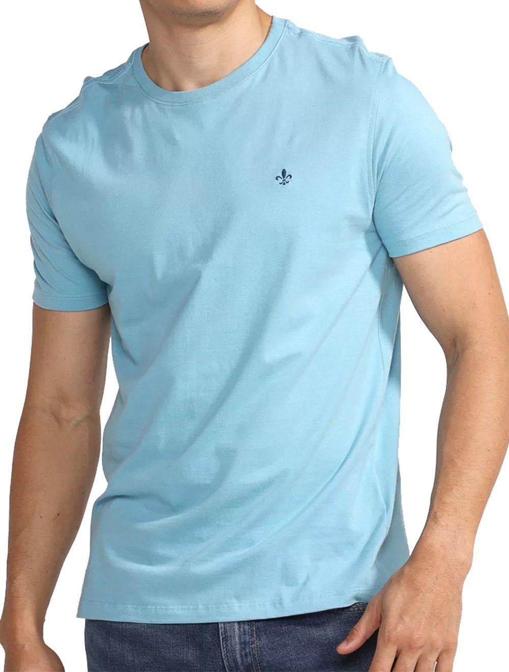 Camiseta Dudalina Masculina Essentials Blue Icon Azul Claro